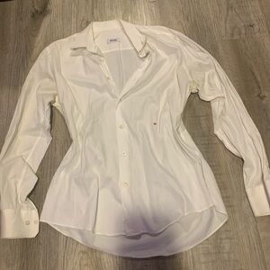 Moschino size 42 White Shirt with embroidered heart